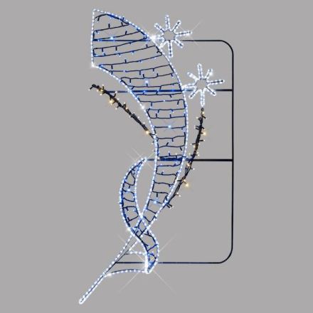 ΕΠΑΓΓΕΛΜΑΤΙΚΟ ΣΧΕΔΙΟ ΕΠΙΣΤΗΛΟ ΑΛΟΥΜΙΝΙΟΥ  ΜΕ ΑΣΤΕΡΑΚΙΑ, ΛΕΥΚΗ LED ΦΩΤ/ΝΑ, ΜΕ ΘΕΡΜΑ ΚΑΙ ΜΠΛΕ LED,90χ200 IP65