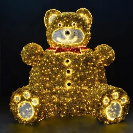 PROFESSIONAL DESIGN 3D, TEDDY, YELLOW LED ROPE LIGHT, WARM WHITE LED, IP65