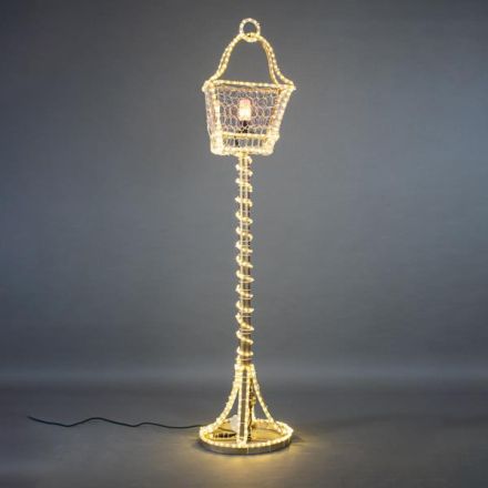 PROFESSIONAL DESIGN, LANTERN 3D, WITH WARM WHITE LED ROPE LIGHT, 190x40x40cm, IP65