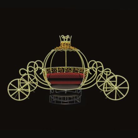 XMAS ΕΠΑΓΓΕΛΜΑΤΙΚΟ ΣΧΕΔΙΟ 3D ΧΡΥΣΗ ΑΜΑΞΑ ΜΕ ΘΕΡΜΗ ΛΕΥΚΗ LED ΦΩΤΟΣΩΛΗΝΑΣ & ΘΕΡΜΟ ΛΕΥΚΟ LED 350x160x250cm IP65