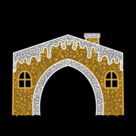 ΕΠΑΓΓΕΛΜΑΤΙΚΟ ΣΧΕΔΙΟ, ΣΠΙΤΑΚΙ ΜΕ ΧΙΟΝΙ, 230V, ΛΕΥΚΗ & ΘΕΡΜΗ ΛΕΥΚΗ LED ΦΩΤΟΣΩΛΗΝΑ, ΛΕΥΚΟ & ΘΕΡΜΟ ΛΕΥΚΟ LED, 230x90cm, IP65