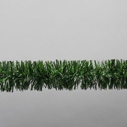 TINSEL GARLAND 5m x 6cm NATURAL GREEN COLOUR