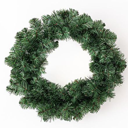 WREATH 60cm, 110 TIPS (TIPS WIDTH 8cm), GREEN COLOUR