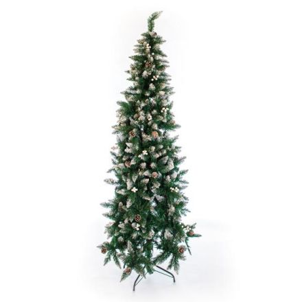 SNOWY FIR, BUCHAREST, WITH WHITE BERRY, 180cm