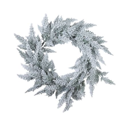WREATH, SNOWVEIL, PE, 60cm