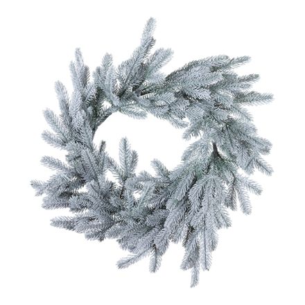 WREATH, CRYSTALVEIL, PE, 60cm
