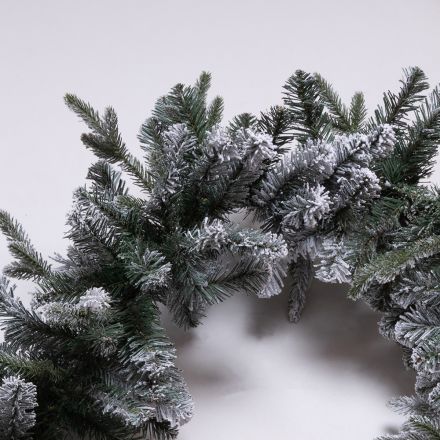 SNOWY GARLAND, SNOW PEARL, MIXED PE/PVC, 30Ø, 180cm