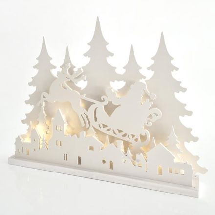 LIGHTED TABLE DECORATIVE, 89 LED, WITH TRANSFORMER, WITH SLEDGE, 80x11,5x60cm, IP44