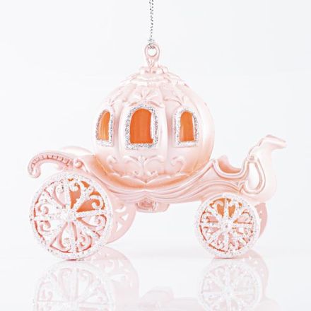 ΑΜΑΞΑ ΚΟΛΟΚΥΘΑ ΑΚΡΥΛΙΚΗ, ΡΟΖ ΜΕ ΔΙΑΦΑΝΟ GLITTER, 16x10cm