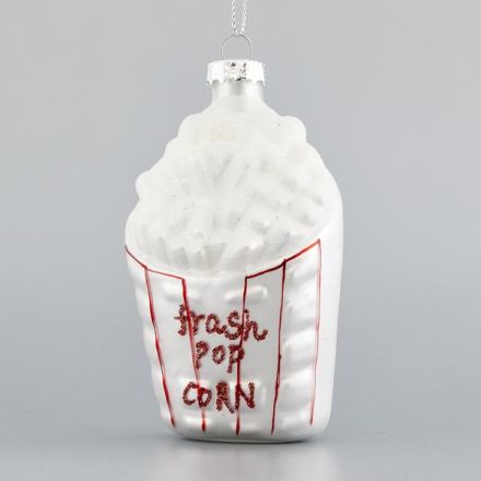 GLASS ORNAMENT, POP CORN,  7,9x11,7x7,4cm