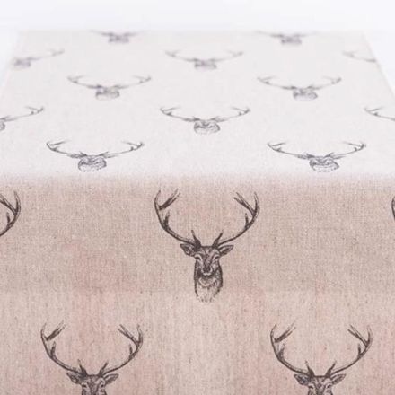 TABLE RUNNER WITH DEER , 35x150cm