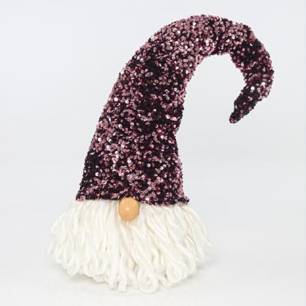 ELF WITH DARK PINK CAP, 26x24x74cm