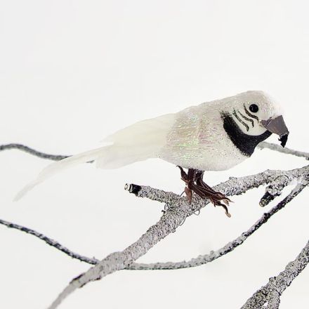 PARROT, WHITE, 14cm