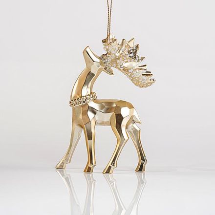 ΣΤΟΛΙΔΙ ΑΚΡΥΛΙΚΟ ΤΑΡΑΝΔΟΣ ΜΑΤ ΧΡΥΣΟ ΜΕ GLITTER 7x11.6cm