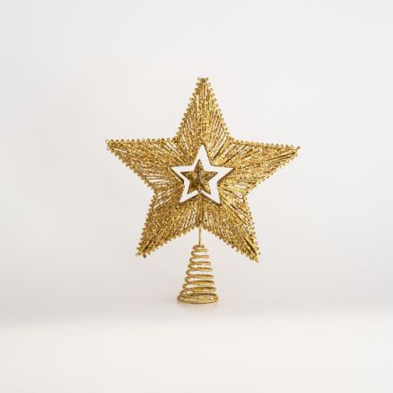 ΚΟΡΥΦΗ ΔΕΝΤΡΟΥ, ΑΣΤΕΡΙ, ΧΡΥΣΗ, ΜΕ ΑΣΤΕΡΑΚΙ ΣΤΟ ΕΣΩΤΕΡΙΚΟ ΤΗΣ, 25x30cm