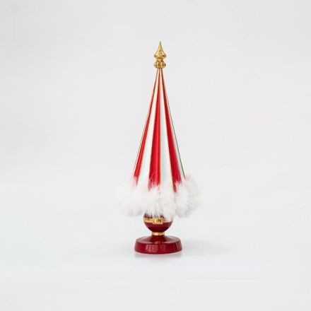 TREE, CANDY, WITH FUR, 32cm