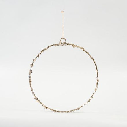 HANGING WIRE RING WITH GLITTER, 40cm