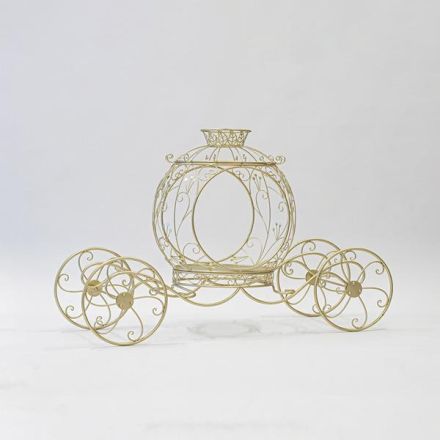 CARRIAGE, METAL, GOLD, 150x94cm