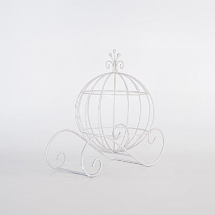 CARRIAGE, METAL, WHITE 29,5x29,5x20