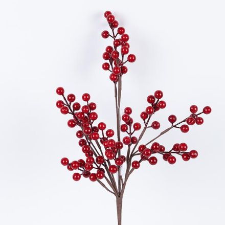 TWIG WITH RED BERRIES, 46cm