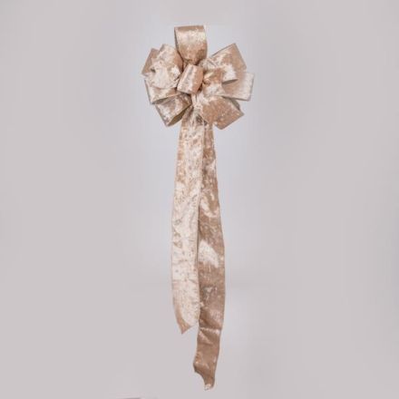 TREE TOPPER BOW, DUSTY PINK, 28x79cm