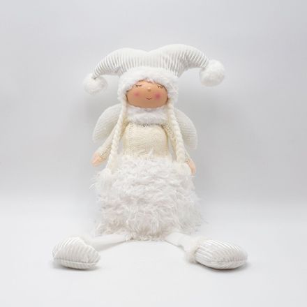 ΚΟΡΙΤΣΑΚΙ ΜΕ ΛΕΥΚΑ ΡΟΥΧΑ ΚΑΙ ΦΩΤΙΖΟΜΕΝΗ ΦΟΥΣΤΑ, 59cm