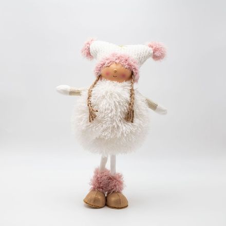 ΚΟΡΙΤΣΑΚΙ ME ΡΟΖ POM POM, 44cm