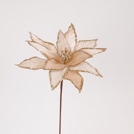 ΛΟΥΛΟΥΔΙ ΣΑΜΠΑΝΙ ΜΕ ΦΥΛΛΑ GLITTER, 34x48cm