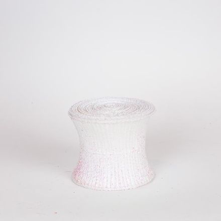 ΚΟΡΔΕΛΑ ΣΠΙΡΑΛ, ΛΕΥΚΗ, ΠΛΟΥΜΙΣΤΗ, 500x12cm