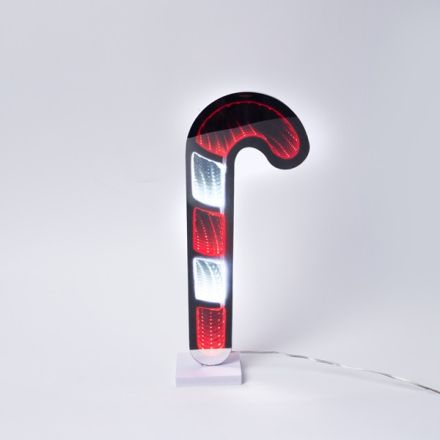ΔΙΑΚΟΣΜΗΤΙΚΟ ΣΧΕΔΙΟ ΚΑΦΡΕΦΤΗΣ ΜΕ LED ΤΑΙΝΙΑ, 110 LED, ΜΠΑΣΤΟΥΝΙ CANDY 30x12cm, ΜΕΤΑΣΧΗΜΑΤΙΣΤΗ, ΚΟΚΚΙΝΟ & ΛΕΥΚΟ LED, ΠΡΟΕΚΤΑΣΗ ΠΑΡΟΧΗΣ 3m, IP20