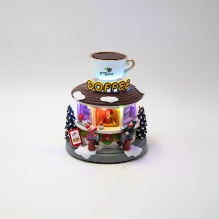 COFFE CUP, WITH ROTATING CUP, BATTERY OPERATED, 15x15x17cm