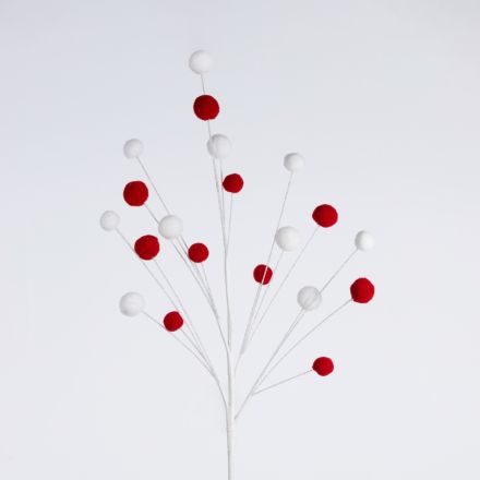 ΚΛΑΔΙ CANDY, ΜΕ ΚΟΚΚΙΝΑ ΚΑΙ ΛΕΥΚΑ ΠΟΝ ΠΟΝ, 72cm
