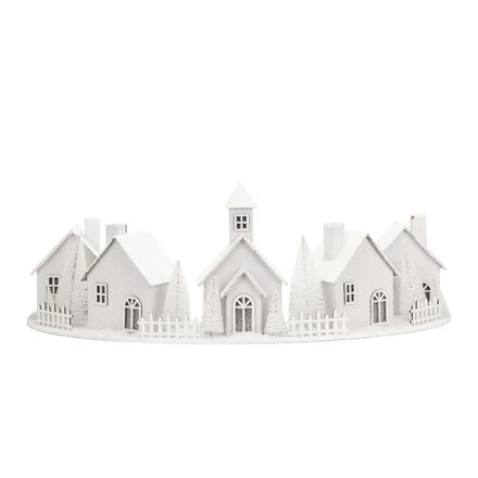 ΗΜΙΚΥΚΛΙΟ ΦΩΤΙΖΟΜΕΝΟ ΔΙΑΚΟΣΜΗΤΙΚΟ, ΜΕ ΛΕΥΚΑ ΣΠΙΤΑΚΙΑ, 11 LED, 61x25.5x21cm