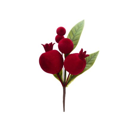ΠΙΚ ΜΕ ΚΟΚΚΙΝΑ ΒΕΛΟΥΔΙΝΑ ΡΟΔΙΑ ΚΑΙ BERRIES, 21cm