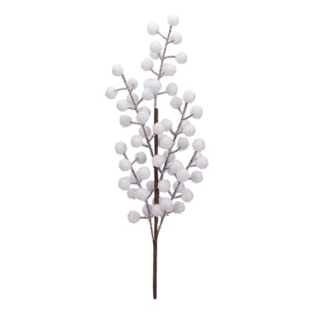 ΚΛΑΔΙ ΜΕ ΛΕΥΚΑ BERRIES, 55cm
