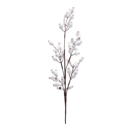 ΚΛΑΔΙ ΜΕ ΛΕΥΚΑ BERRIES, 67cm