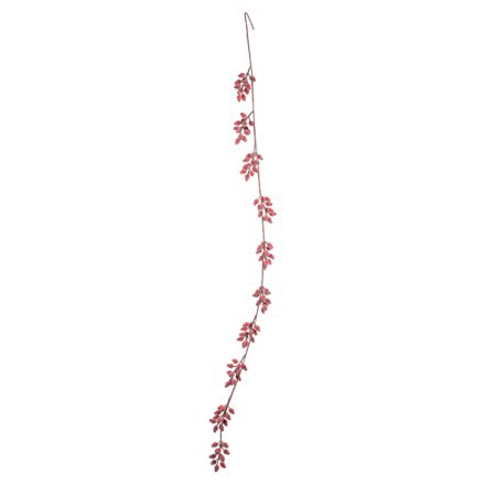 ΓΙΡΛΑΝΤΑ ΜΕ ΚΟΚΚΙΝΑ ΚΡΥΣΤΑΛΙΖΕ BERRIES, 150cm
