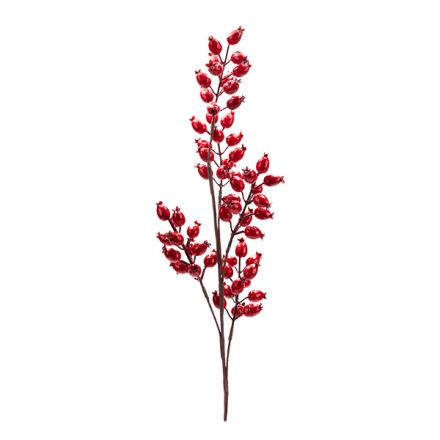 ΚΛΑΔΙ ΜΕ ΜΙΚΡΑ ΜΕΤΑΛΛΙΖΕ BERRIES, ΜΠΟΡΝΤΟ, 67cm