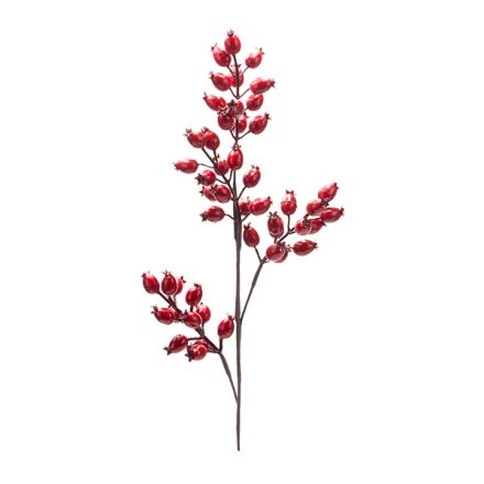 ΚΛΑΔΙ ΜΕ BERRIES ΚΟΚΚΙΝΑ ΜΕΤΑΛΛΙΖΕ 58cm