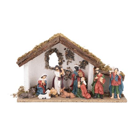 ΦΑΤΝΗ ΜΕ 10 ΦΙΓΟΥΡΕΣ ΣΕ ΦΥΣΙΚΑ ΧΡΩΜΑΤΑ, 32x10x19cm