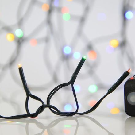 ΣΕΙΡΑ, 300 LED 3mm, 31V ΜΕΤΑΣΧΗΜΑΤΙΣΤΗ, 8 ΠΡΟΓΡΑΜΜΑΤΑ, ΠΡΑΣΙΝΟ PVC ΚΑΛΩΔΙΟ, ΧΡΩΜΑΤΙΣΤΟ LED ΑΝΑ 5cm, ΠΡΟΕΚΤΑΣΗ ΠΑΡΟΧΗΣ 3m, ΙΡ44