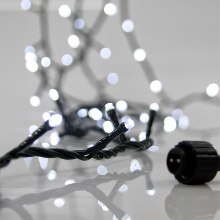 ΣΕΙΡΑ, 300 LED 3mm, 31V ΜΕΤΑΣΧΗΜΑΤΙΣΤΗ, 4 ΕΠΕΚΤΑΣΕΙΣ ΕΩΣ 3 ΣΕΤ, ΠΡΑΣΙΝΟ PVC ΚΑΛΩΔΙΟ, ΛΕΥΚΟ LED ΑΝΑ 5cm, ΠΡΟΕΚΤΑΣΗ ΠΑΡΟΧΗΣ 3m, ΙΡ44