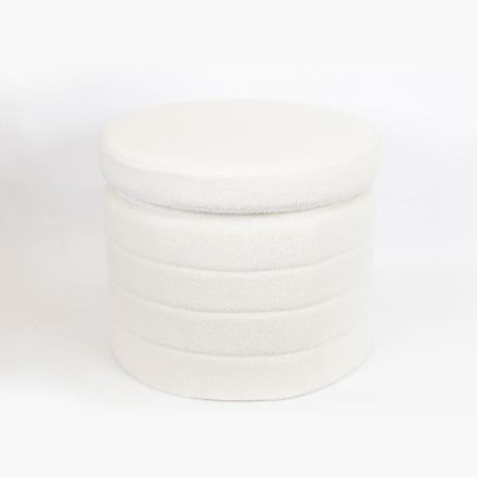 ΣΚΑΜΠΟ ΒΕΛΟΥΔΟ ΛΕΥΚΟ ΑΝΑΔΙΠΛΟΥΜΕΝΟ 56x56x45cm