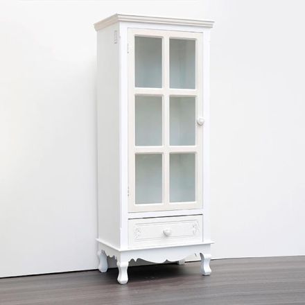 CABINET SHOWCASE WOODEN 48x30x120cm