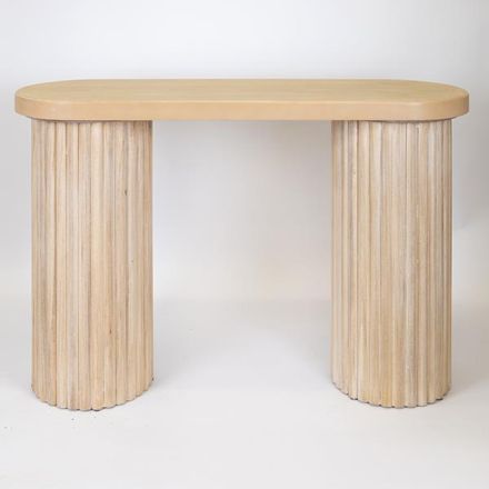 CONSOLE WOODEN NATURAL 119x40x80.5cm