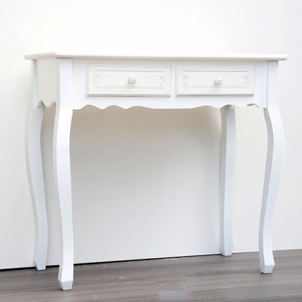 CONSOLE WOODEN WHITE 80x40x75cm