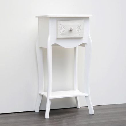 ΚΟΜΟΔΙΝΟ ΞΥΛΙΝΟ ΛΕΥΚΟ 34x28x71cm