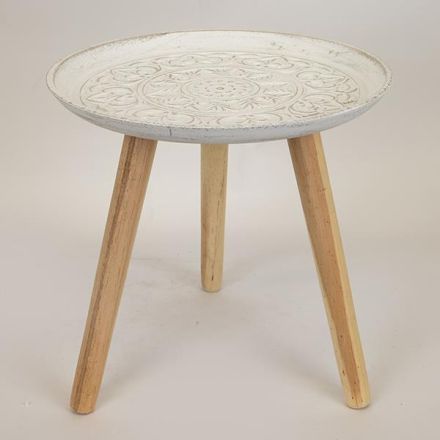 ΒΟΗΘΗΤΙΚΟ ΤΡΑΠΕΖΑΚΙ ΞΥΛΙΝΟ NATURAL 34x34x33cm