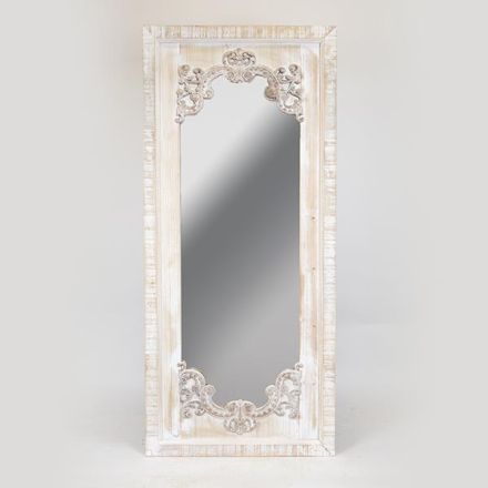MIRROR WOODEN NATURAL COLOR 60x3x135cm