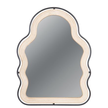 MIRROR WOODEN NATURAL COLOR 64x1.50x84cm